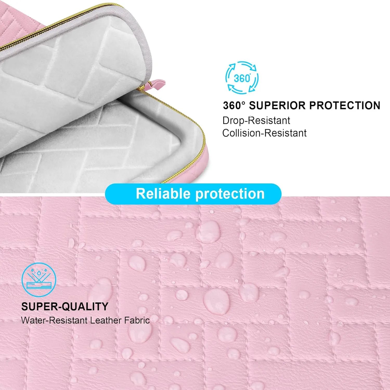 Lacdo Laptop Bag for Women, 16 inch Laptop Shoulder Bag for 16 inch New MacBook Pro M4/M3/M2 /M1 Pro Max A3403 A3186 A2991 A2780 A2485 2024-2019, 15" Surface Laptop 7th Copilot PC, Sakura Pink