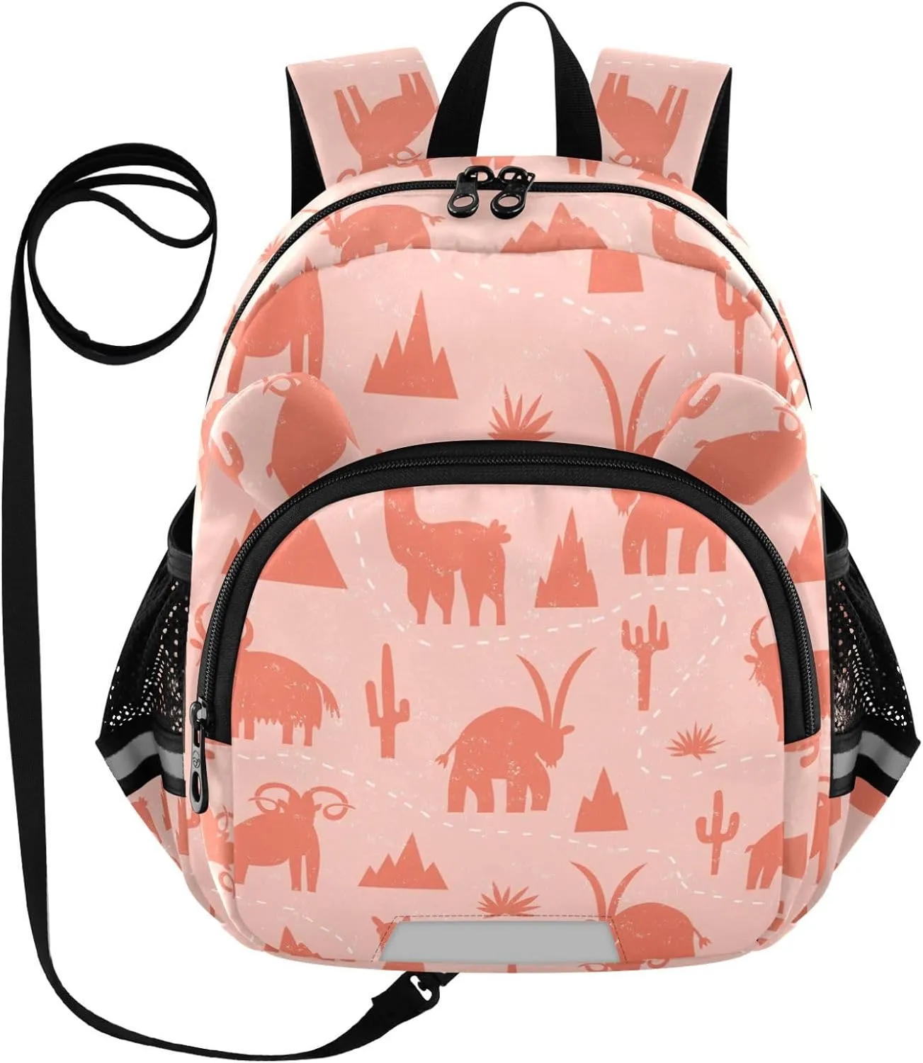 Lamas Goats Yaks Preschool Backpack Rams Daycare Bookbag School Backpack with Traction Rope for Kids 3-6