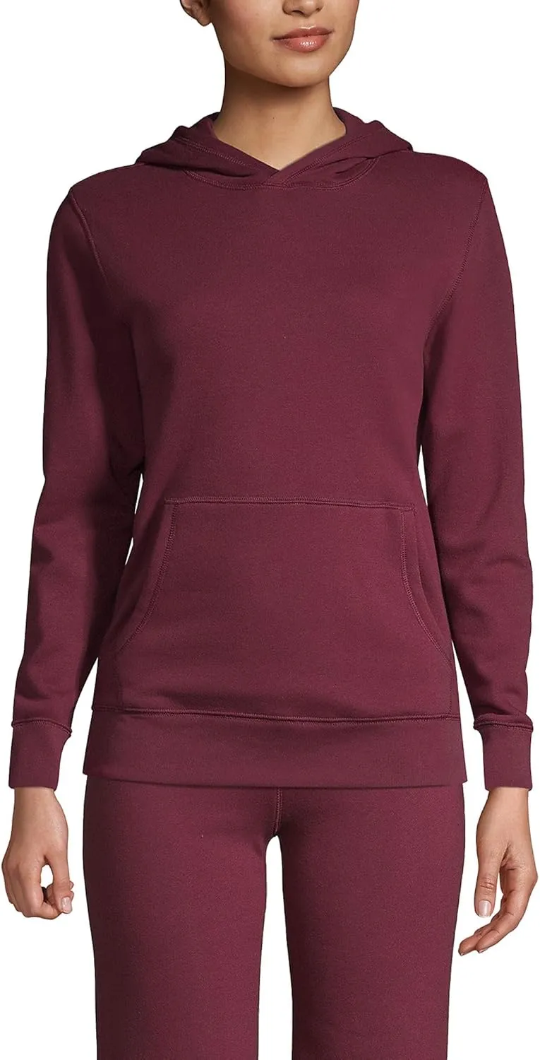 Lands' End School Uniform Adult Hooded Pullover Sweatshirt