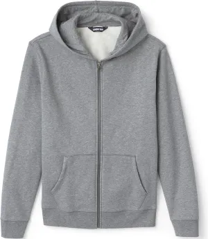 Lands' End School Uniform Adult Zip Front Sweatshirt