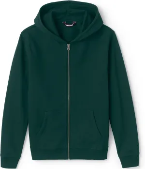 Lands' End School Uniform Adult Zip Front Sweatshirt