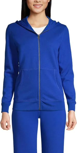 Lands' End School Uniform Adult Zip Front Sweatshirt