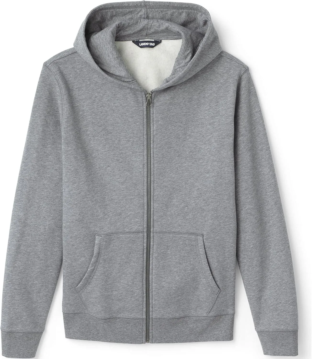 Lands' End School Uniform Adult Zip Front Sweatshirt