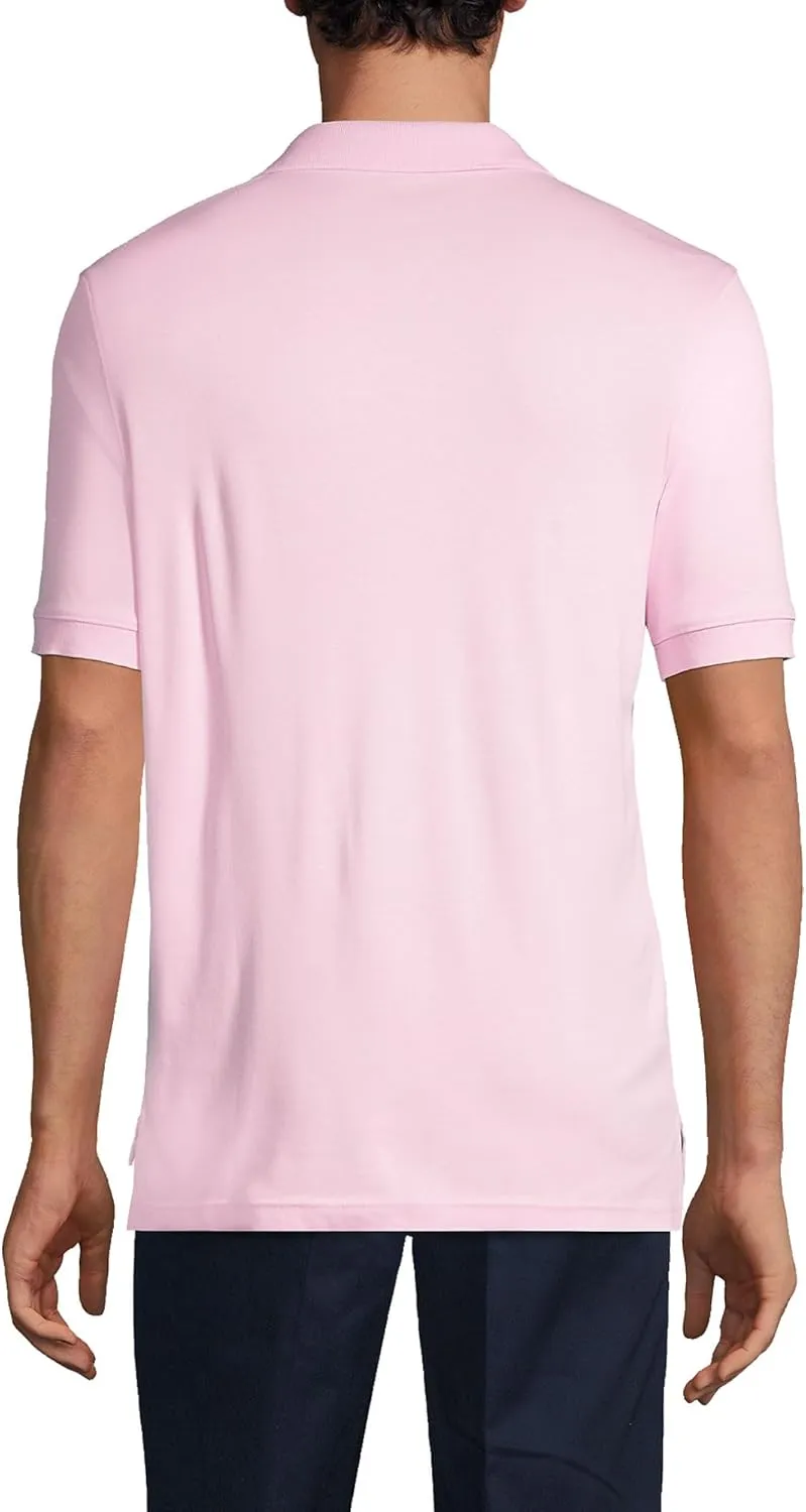 Lands' End School Uniform Men's Long Sleeve Interlock Polo Shirt