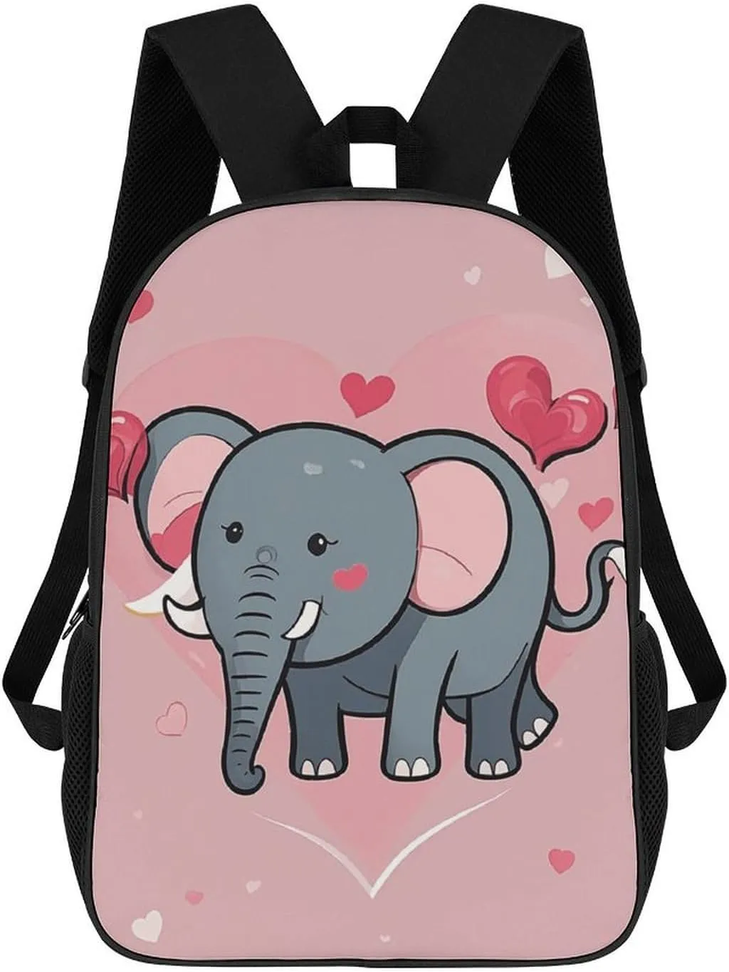 Laptop Backpack for Men Lightweight Casual Computer Bag Travel Backpack Monochrome Heart Tail Doodle Laptop Bag