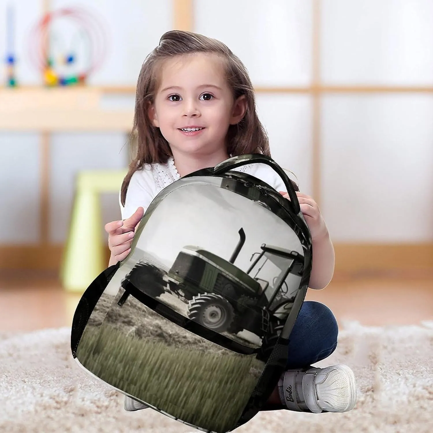 Laptop Backpack for Travel Daypack Computer Bag Work Tractor Agriculture Tranquil Back Pack Nurse Bag for Hiking