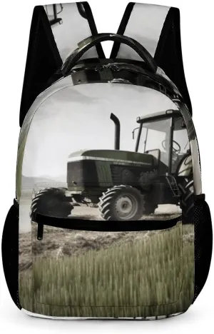 Laptop Backpack for Travel Daypack Computer Bag Work Tractor Agriculture Tranquil Back Pack Nurse Bag for Hiking