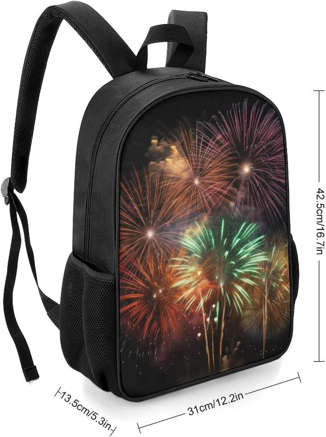 Laptop Backpack for Travel Daypack Splendid Fireworks Computer Bag Work Back Pack Laptop Bag Casual Nurse Bag