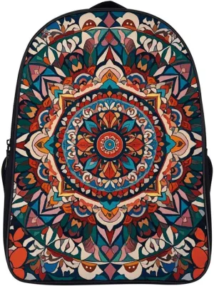 Laptop Backpack for Women Men Mandala Tapestry Travel Backpack Business Backpack Computer Bag Casual Daypack