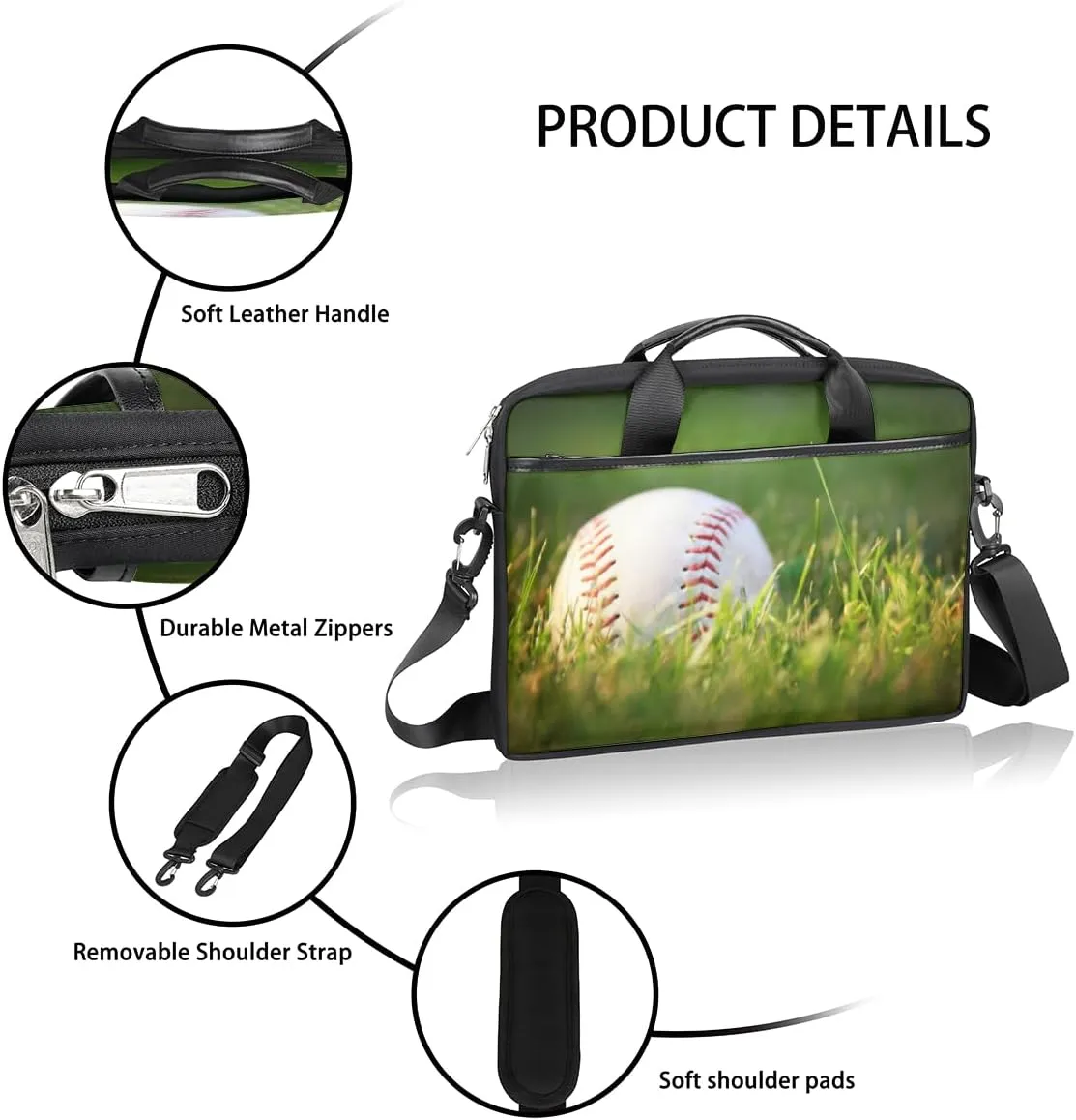 Laptop Bag Case Shoulder Messenger Carrying Bag 13 14 15 Inch Waterproof Computer Sleeve Cover