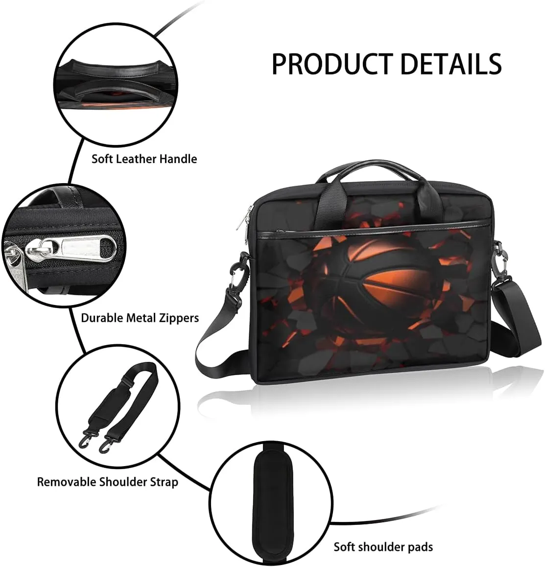 Laptop Bag Case Shoulder Messenger Carrying Bag 13 14 15 Inch Waterproof Computer Sleeve Cover