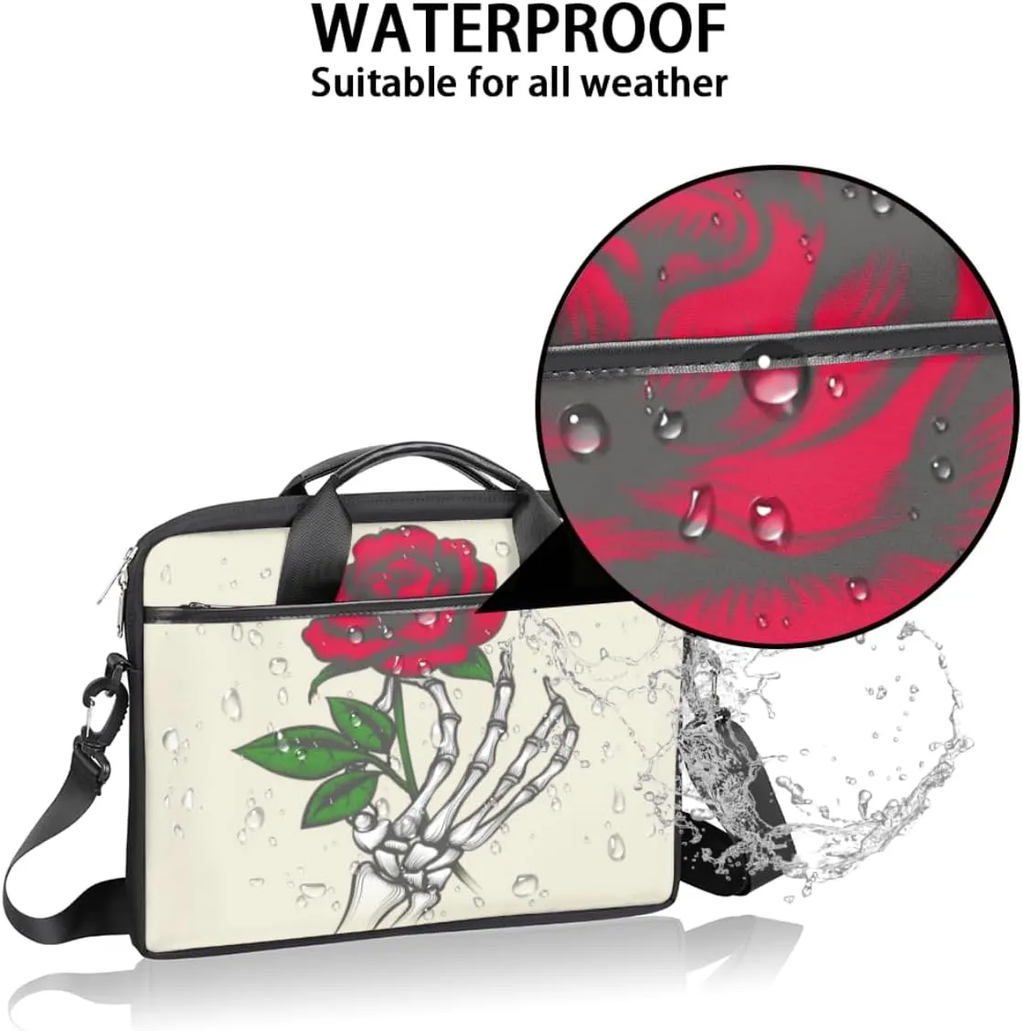 Laptop Bag Case Shoulder Messenger Carrying Bag 13 14 15 Inch Waterproof Computer Sleeve Cover
