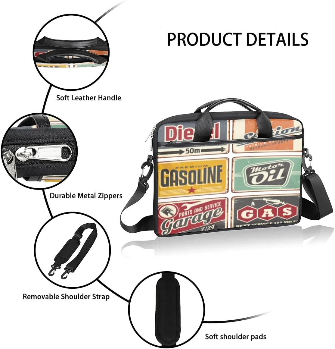 Laptop Bag Case Shoulder Messenger Carrying Bag 13 14 15 Inch Waterproof Computer Sleeve Cover