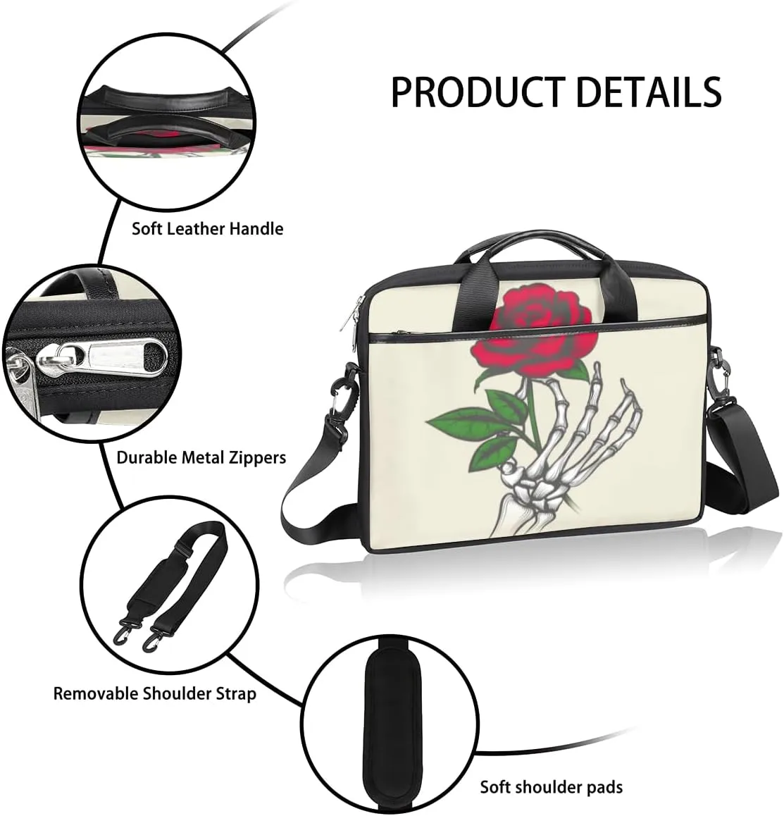 Laptop Bag Case Shoulder Messenger Carrying Bag 13 14 15 Inch Waterproof Computer Sleeve Cover