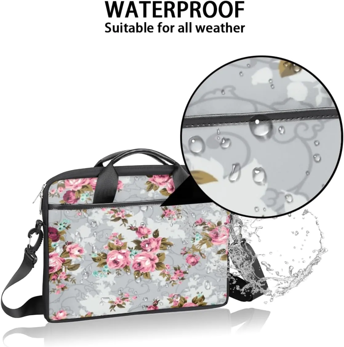 Laptop Bag Case Shoulder Messenger Carrying Bag 13 14 15 Inch Waterproof Computer Sleeve Cover