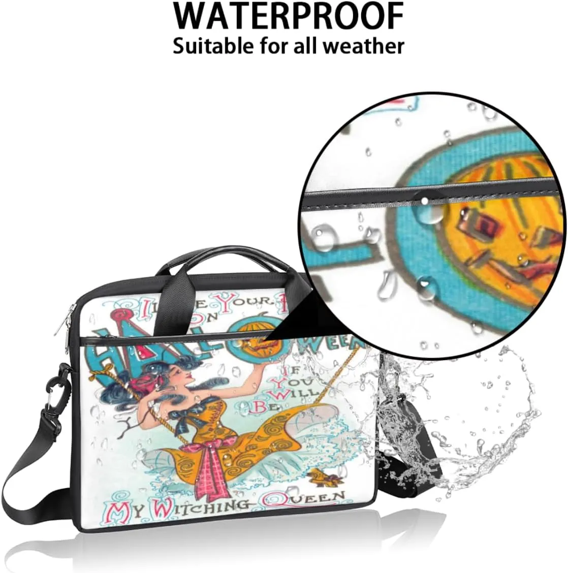 Laptop Bag Case Shoulder Messenger Carrying Bag 13 14 15 Inch Waterproof Computer Sleeve Cover