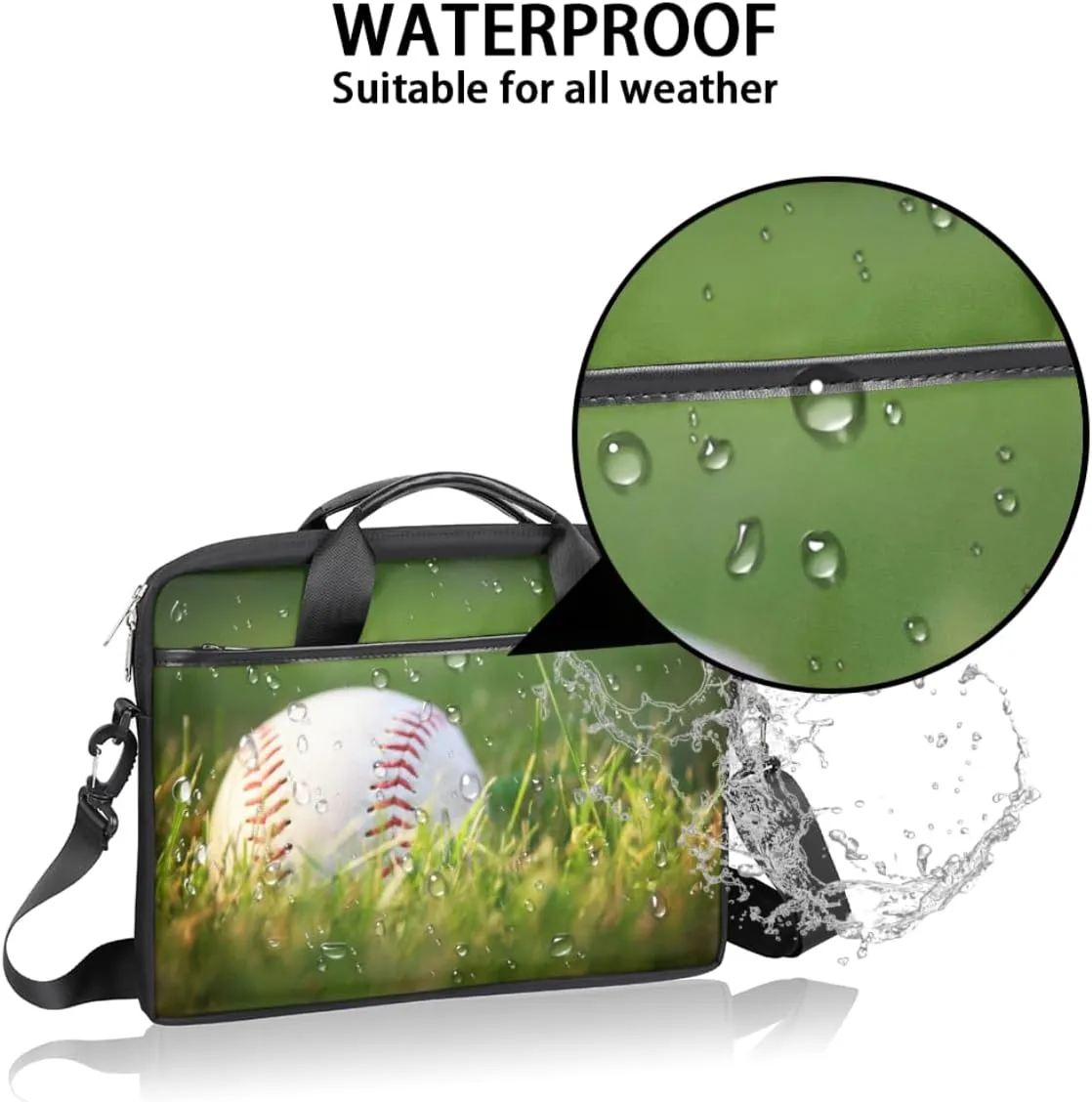 Laptop Bag Case Shoulder Messenger Carrying Bag 13 14 15 Inch Waterproof Computer Sleeve Cover