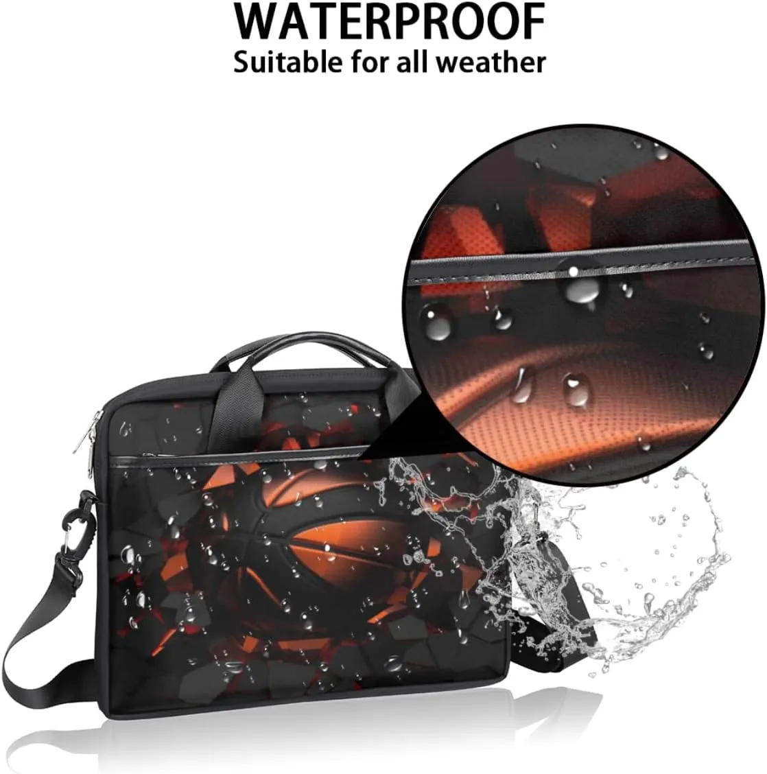 Laptop Bag Case Shoulder Messenger Carrying Bag 13 14 15 Inch Waterproof Computer Sleeve Cover