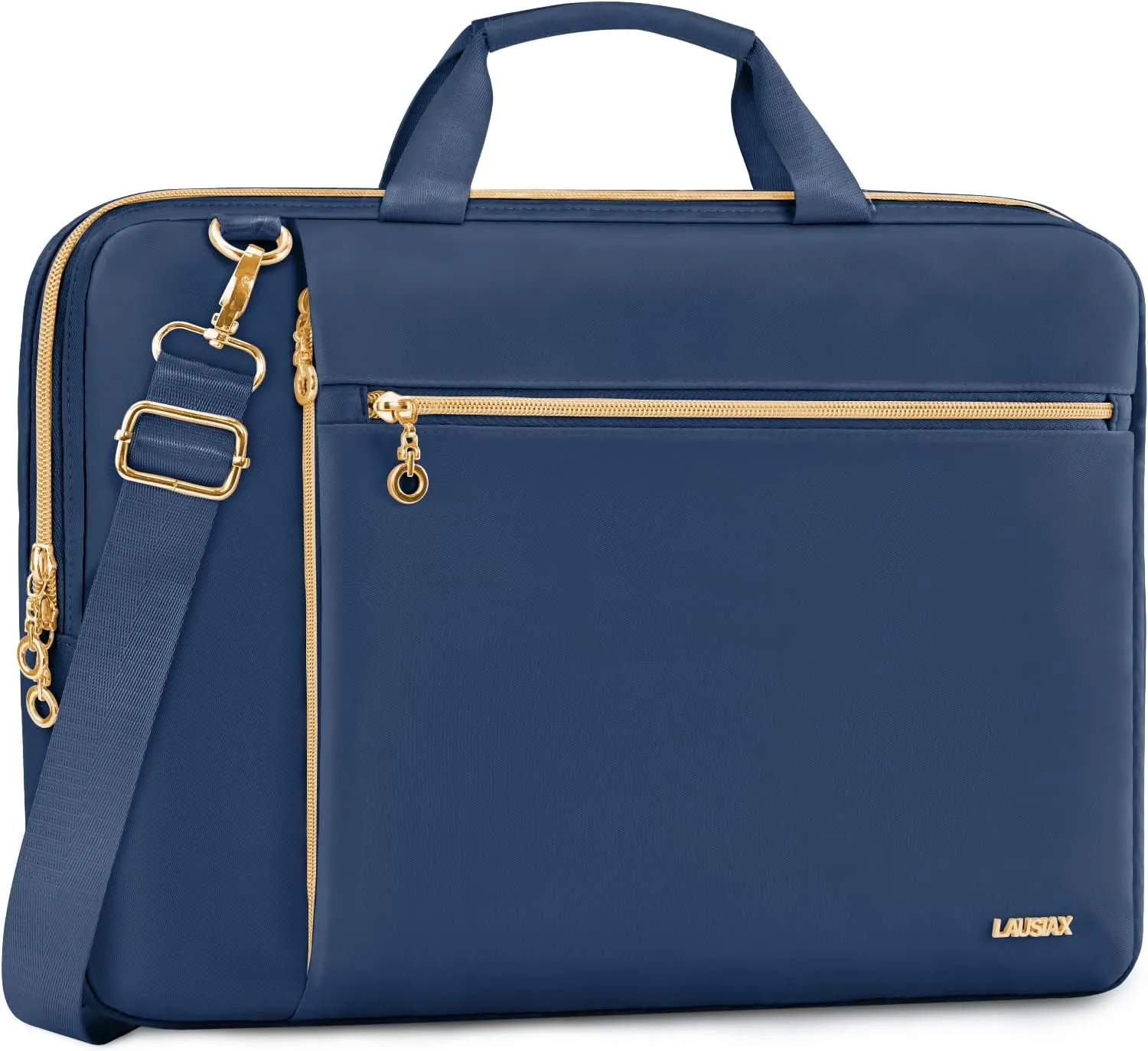 Laptop Case Bag Women Men Computer Sleeve Compatible with MacBook/Dell/HP/Acer/ASUS/LG, Waterproof Shoulder Carrying Briefcase, Blue, 17-17.3 Inch
