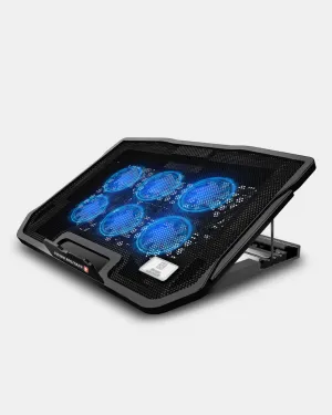 Laptop Cooling Pad With 6 Inbuilt Fans & 2 USB Ports, Black | LCF01