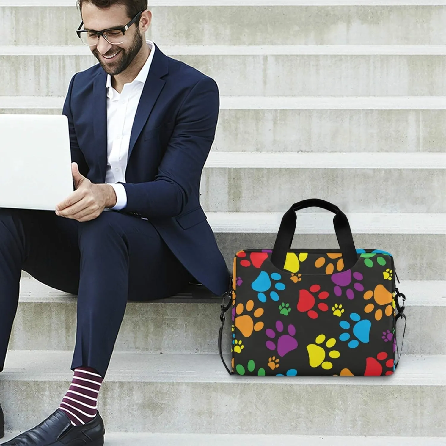 Laptop Shoulder Bag Portable Laptop Sleeve Case for 14/15.6/16in Notebook Computer Messenger Bag Women Men Briefcase