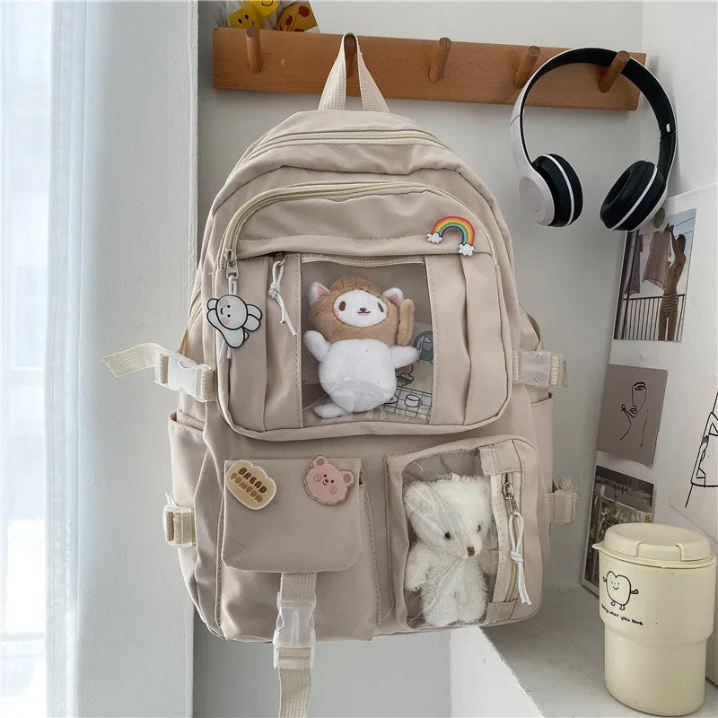 Large Capacity High Junior's Female Korean Backpacks