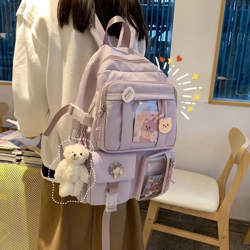 Large Capacity High Junior's Female Korean Backpacks