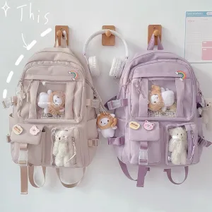 Large Capacity High Junior's Female Korean Backpacks
