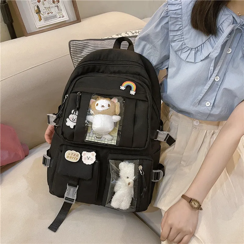 Large Capacity High Junior's Female Korean Backpacks