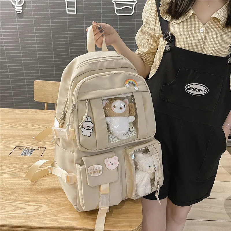 Large Capacity High Junior's Female Korean Backpacks