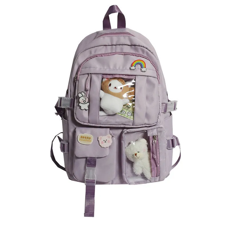 Large Capacity High Junior's Female Korean Backpacks