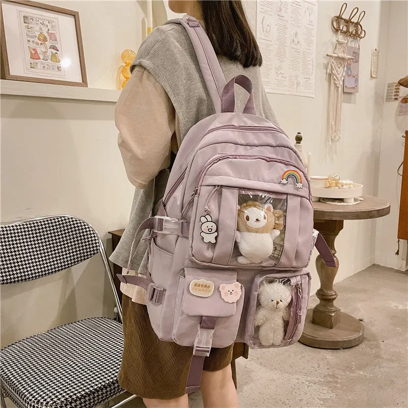 Large Capacity High Junior's Female Korean Backpacks