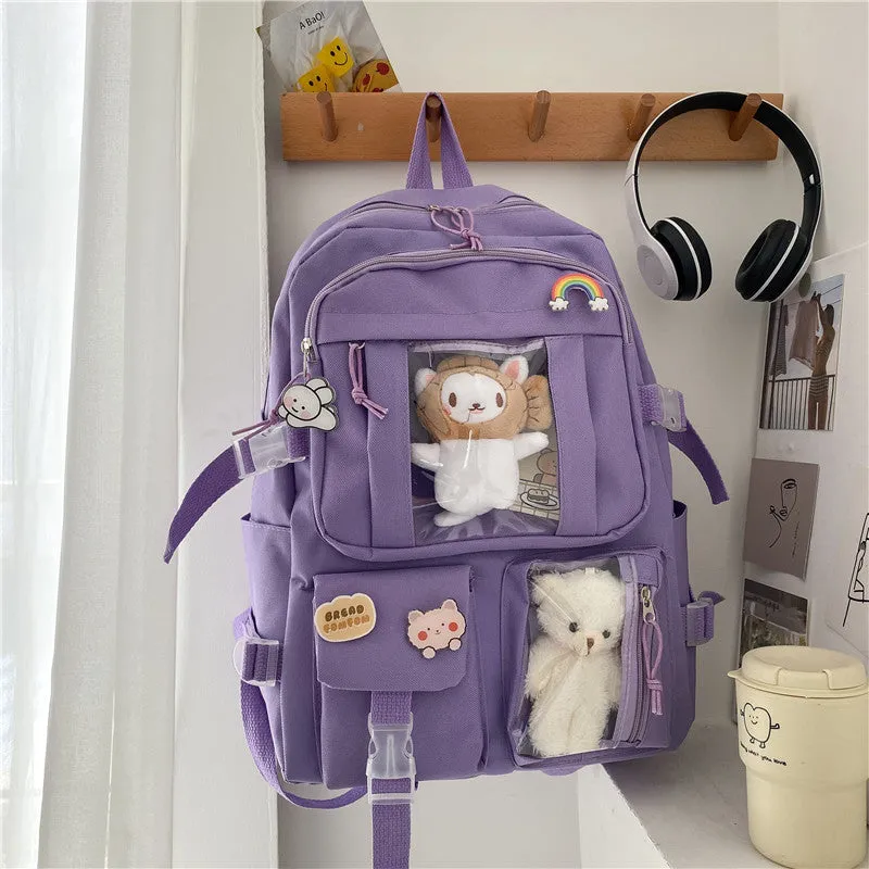 Large Capacity High Junior's Female Korean Backpacks