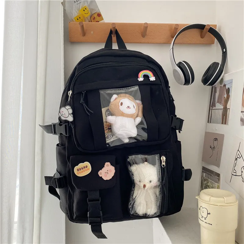 Large Capacity High Junior's Female Korean Backpacks