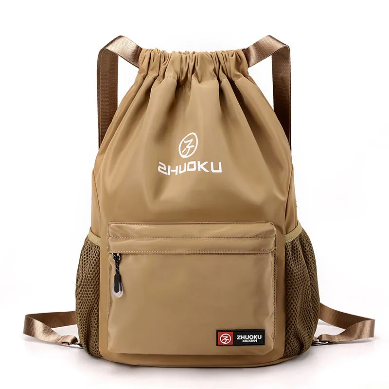 Large Capacity Oxford Cloth Drawstring Rope Backpacks