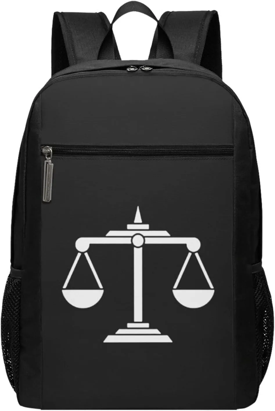 Lawyer Scales of Justice Art Travel Laptop Backpack, Business Anti Theft Slim Sturdy Laptops Backpacks, College Computer Bag Gift for Men & Women Fits 17 Inch Notebook,Black