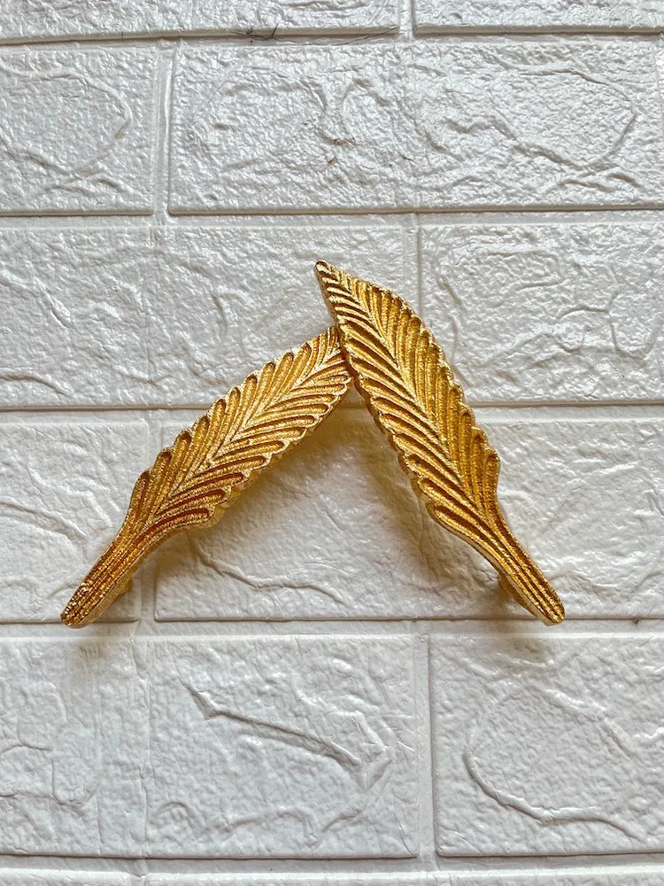 Leaf Metal tray handles - F