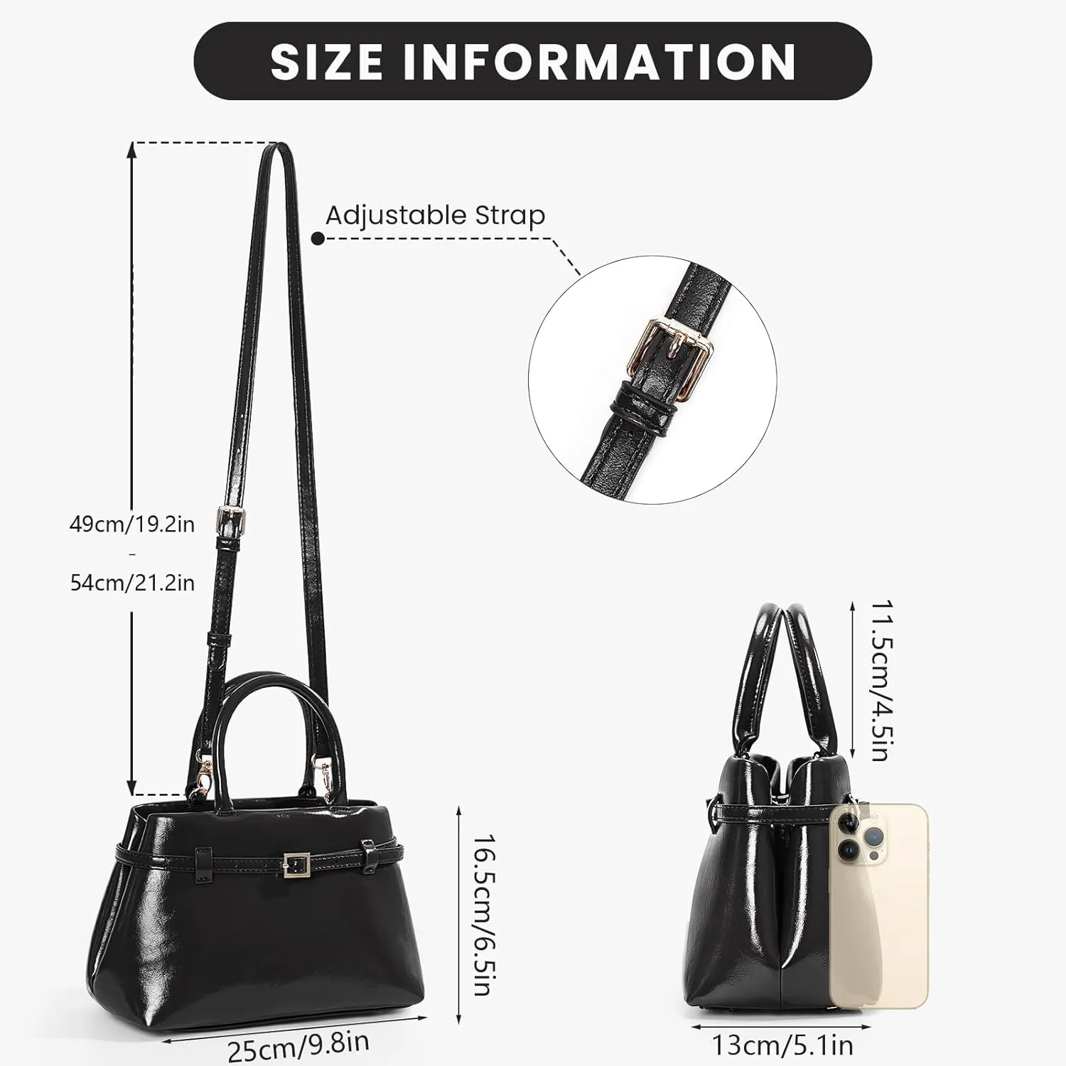 Leather Handbags for Women Small Tote Bag Top Handle Purse Satchel