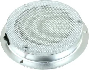 LED Dome Light - High Power 6" LED Downlight - 12VDC - Waterproof - 180 Lumen -Fixed Mount with Rocker Switch- for Home, Auto, Truck, RV, Boat and Aircraft