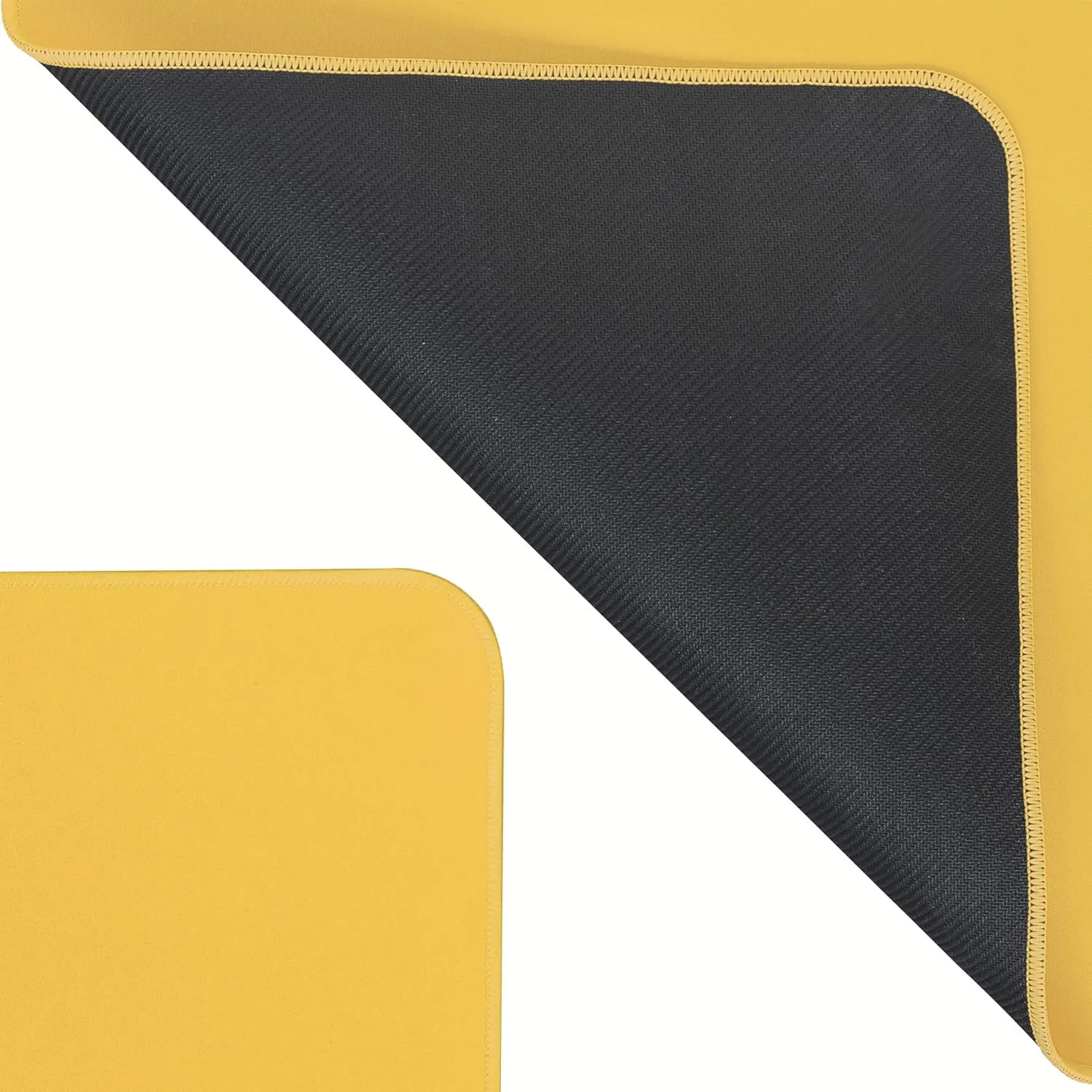 Leitz Desk Mat, Large 80 x 40cm Desk Pad, Non-Slip Mat for Laptop, PC, Monitors & Mouse Mats, Desktop Protector & Mouse Pad, Home/Office Use, Cosy Range, Warm Yellow, 52680019