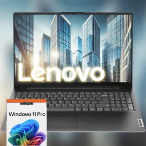 Lenovo 2025 V15 Laptop, 15.6" FHD Display, Multi-cores AMD Ryzen 5 Processor (Beats i7-1165G7), 16GB DDR5 RAM, 1TB SSD, HDMI, RJ45, Numeric Keypad, Wi-Fi, Windows 11 Pro, Black (Renewed)