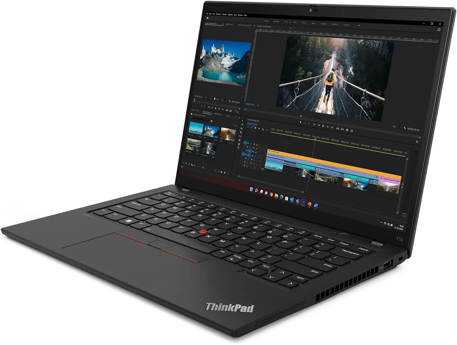 Lenovo ThinkPad T14 Gen 5 Laptop 2024-14" 2.2K Intel Arc Graphics - Intel Ultra 7 155H 16 Cores - 48GB DDR5 4TB NVMe SSD - Backlit Keyboard Fingerprint Thunderbolt 4 WiFi 4G - Win10 Pro 32GB USB