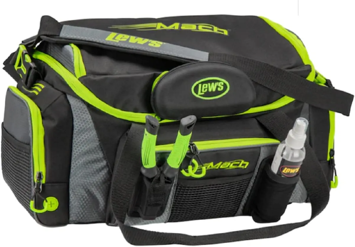 Lew's MACH Tackle Bag, Black/Gray/Green