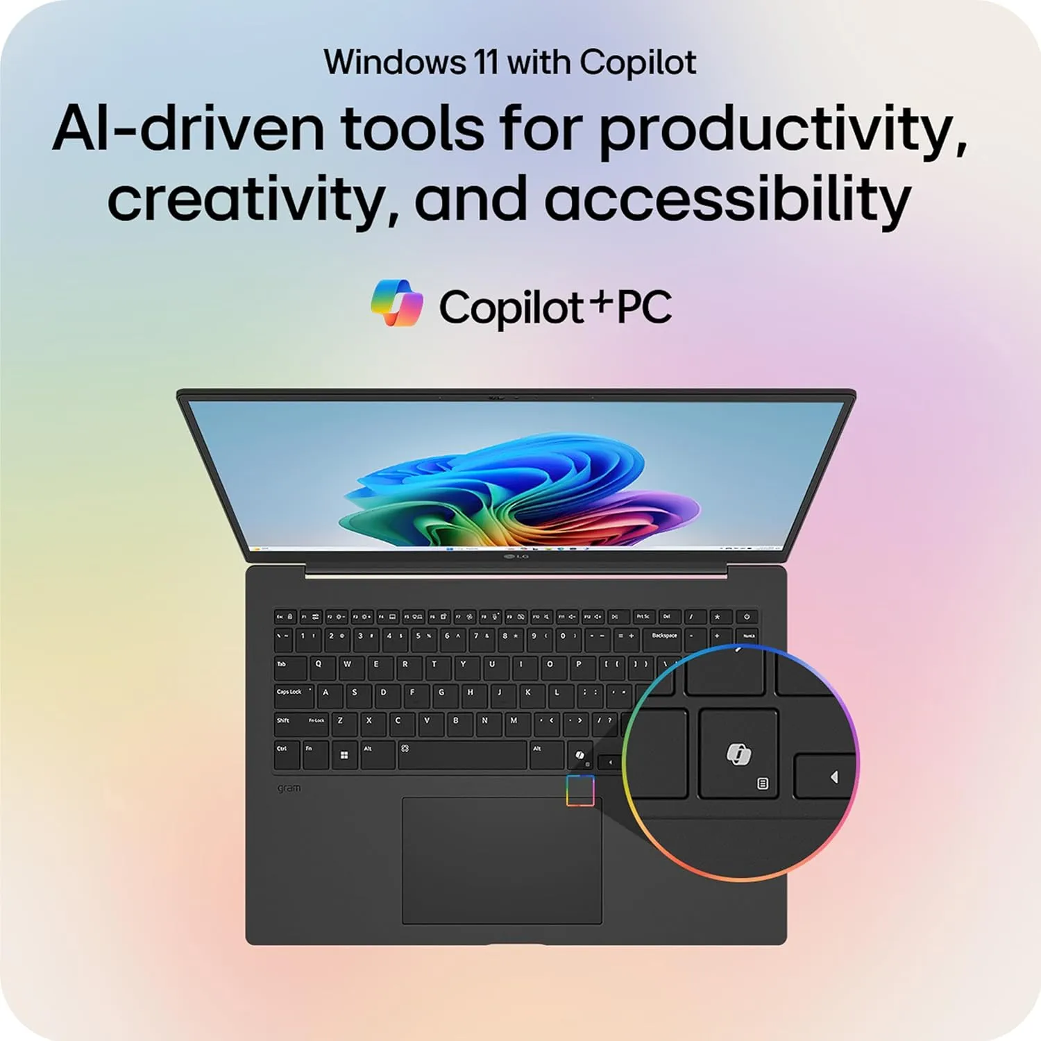 LG gram Pro 16-inch Lightweight Laptop Computer, Intel Evo Edition Powered by Intel Core Ultra7 258V Processor, Copilot  Windows 11 Home, 16GB RAM, 1TB SSD - Metal Gray