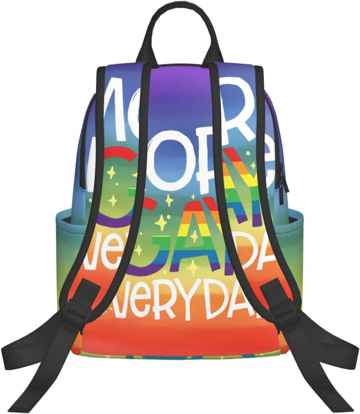LGBT Rainbow Pride More Gay Everyday Travel Laptop Backpack Casual Backpacks Double Shoulder Daypack Notebook Rucksack Work Bags Sports Bag for Gym Hiking Camping Beach