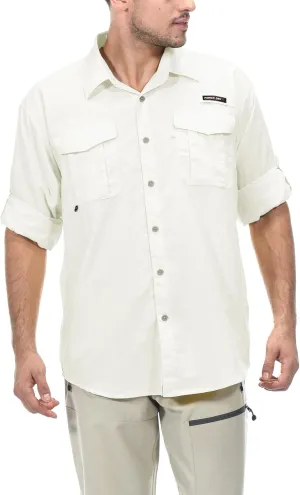 Little Donkey Andy Men's UPF 50  UV Protection Shirt, Short Sleeve Fishing Shirt, Breathable and Fast Dry
