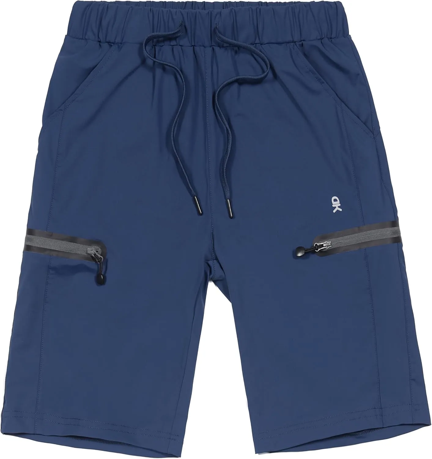 Little Donkey Andy Women's Ultra Stretch Quick Dry Lightweight Bermuda Shorts Drawstring Zipper Pocket Hiking Travel Workout