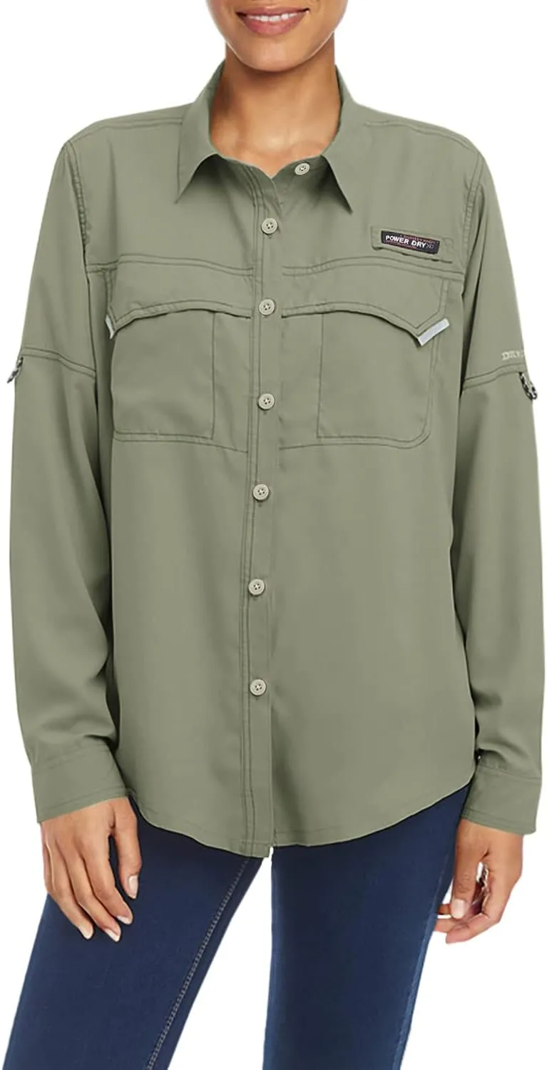 Little Donkey Andy Women's UPF 50  UV Protection Shirt, Long Sleeve Fishing Shirt, Breathable and Fast Dry