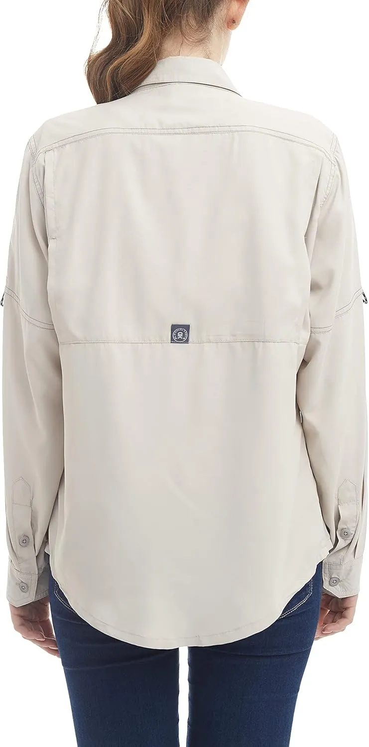 Little Donkey Andy Women's UPF 50  UV Protection Shirt, Long Sleeve Fishing Shirt, Breathable and Fast Dry