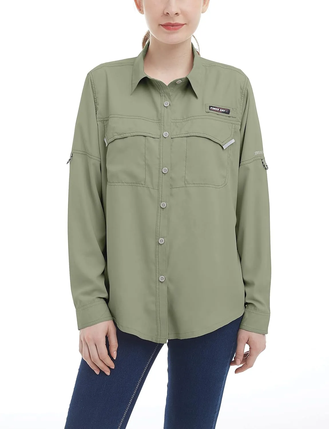Little Donkey Andy Women's UPF 50  UV Protection Shirt, Long Sleeve Fishing Shirt, Breathable and Fast Dry